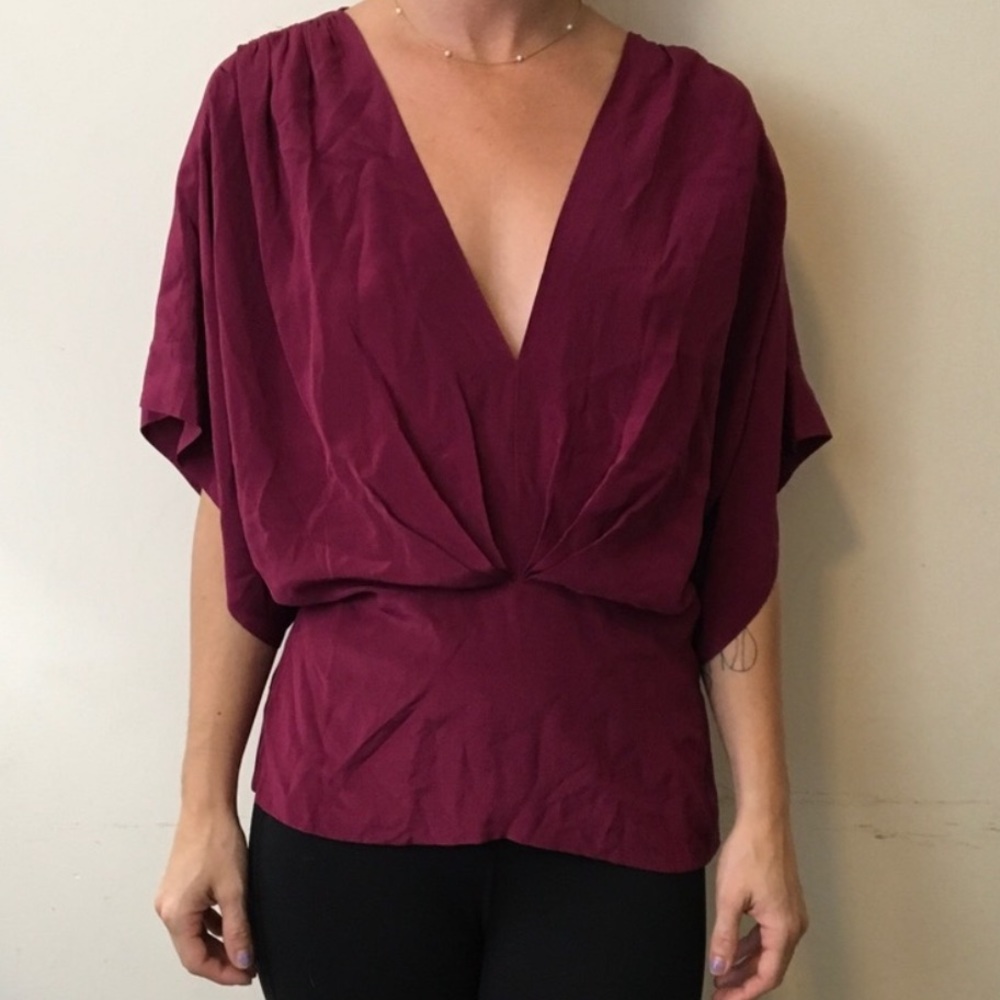 Maeve for Anthropologie silk dressy blouse